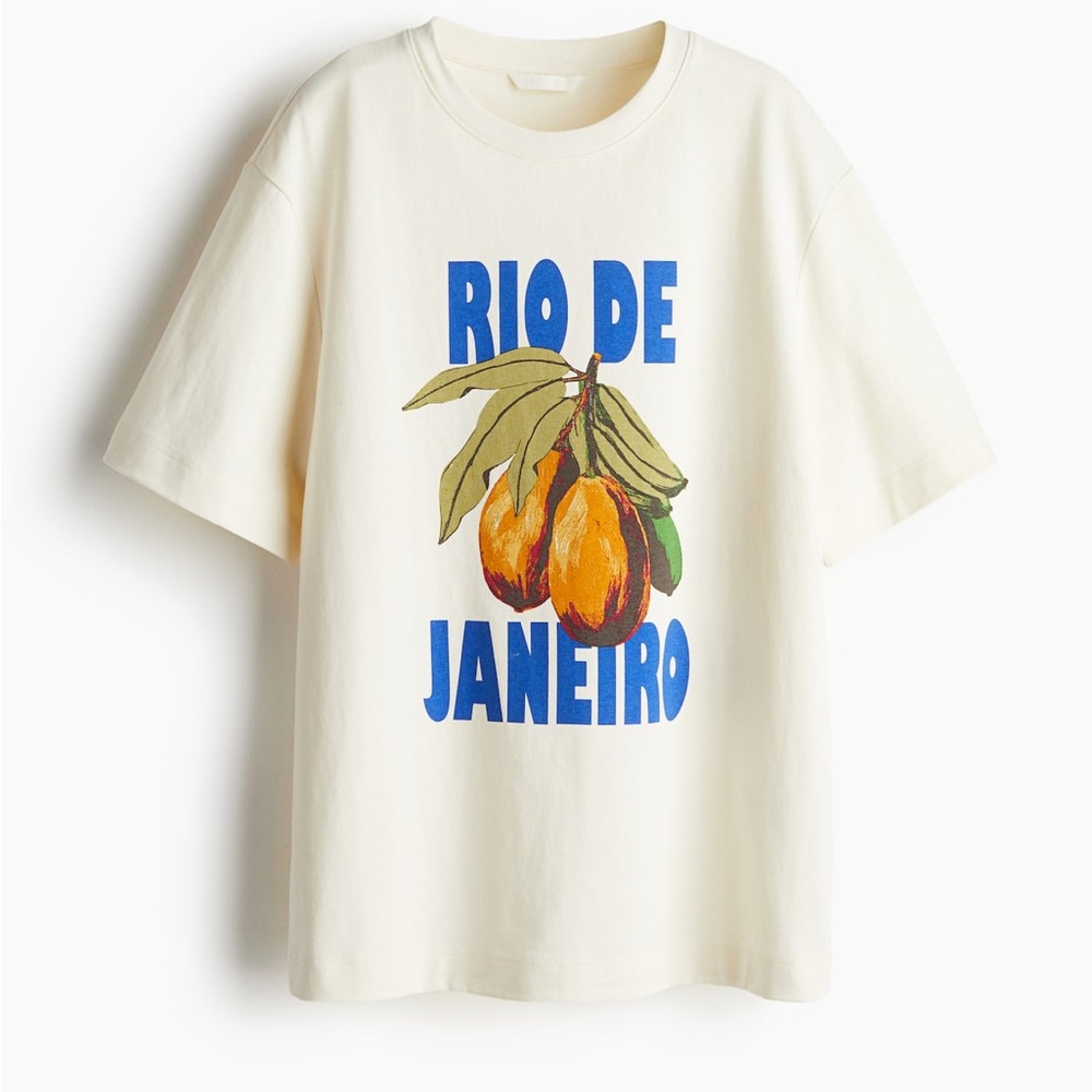 Cream Graphic T-Shirt